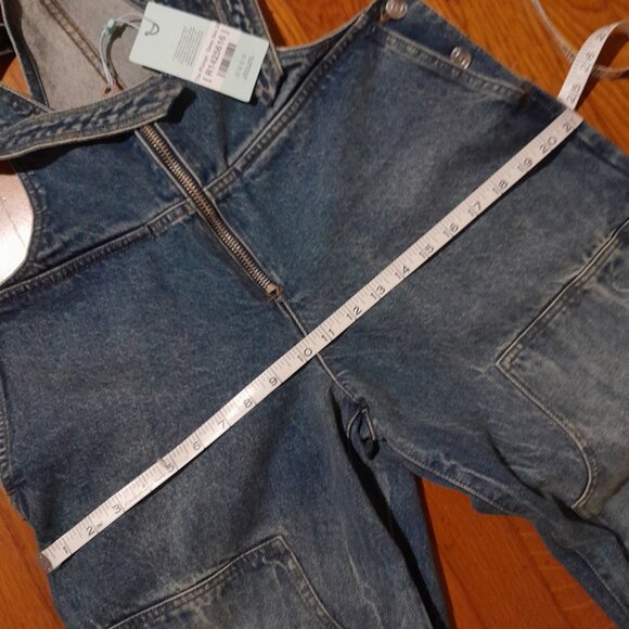 Revice Los Angeles The Plunge Deep Sea 4 Pocket Jumpsuit women's sz 28 Medium - Picture 5 of 12